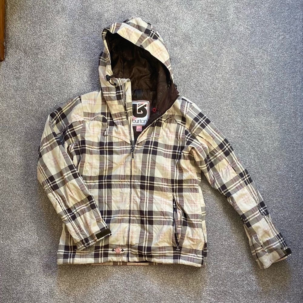 Women’s Burton Ski/Snowboard Jacket Plaid Size Small